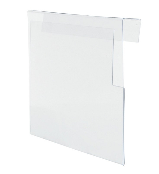 Eichner Hartkunststofftasche für Aufsatzrahmen mit Klemmhalterung, A4 quer, 300 x 210 mm, transparent, geschlossen, VE: 10 Stück, 9225-30032-110