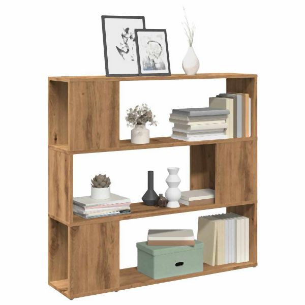 vidaXL Bücherregal/Raumteiler Artisan-Eiche 100x24x94 cm, 856743
