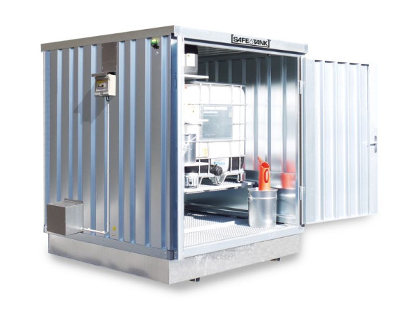 SÄBU SAFE TANK 400 KTC (Außenaufstellung), verzinkt, montiert, 2.400 x 2.170 x 2.400 mm, F11183810201-F911