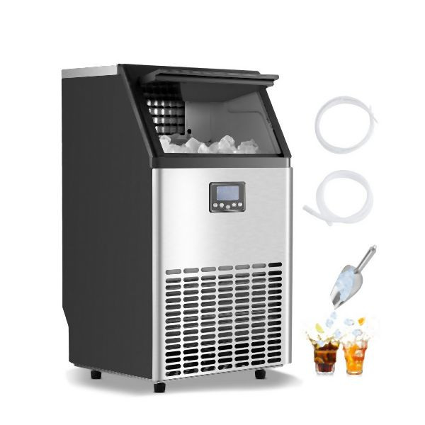VEVOR Kommerzieller Eisbereiter Freistehende Eismaschine 58,97kg/Tag LED Anzeige, SYYTSFBZBJX3DPN6U001V2