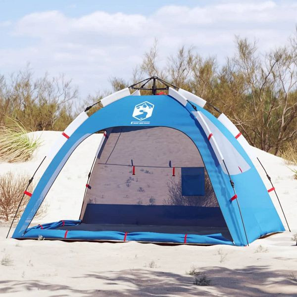 vidaXL Strandzelt 2 Personen Azurblau Quick Release Wasserdicht, 4005302