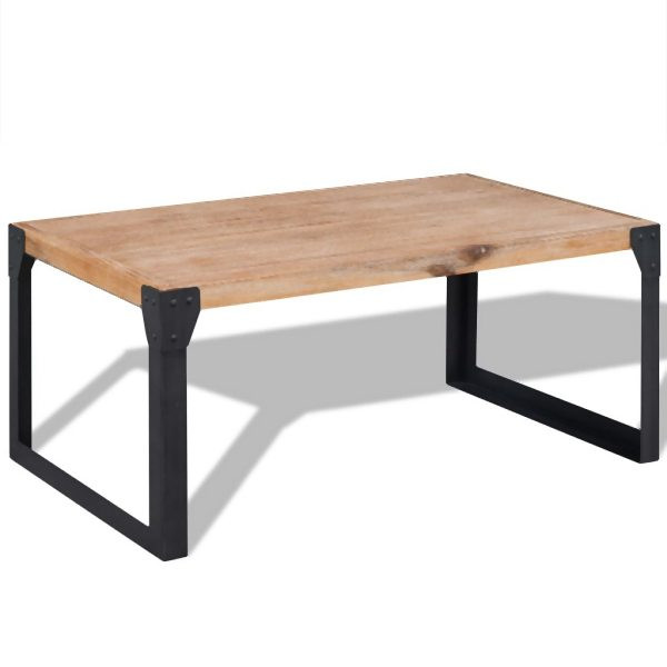 vidaXL Couchtisch Massivholz Akazie 100x60x45 cm, 243914