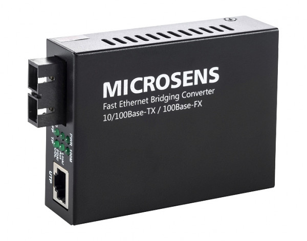 MICROSENS Fast Ethernet Bridging Converter, SC Multi-Mode, MS400210