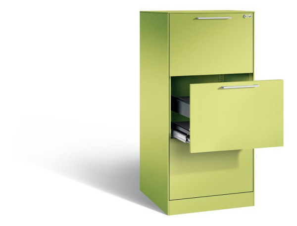 C+P Hängeregistraturschrank Asisto, H1310xB562xT600mm, Farbe: Viridingrün / Viridingrün, Bügelgriff, 146224-301 S10076