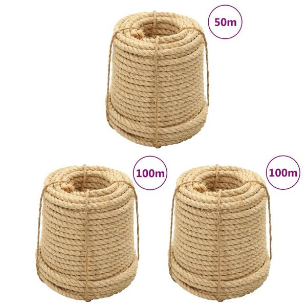 vidaXL Sisalseile 3 Stück 14 mm, 3196228, 8721012116962