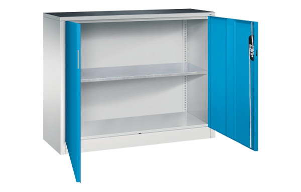 C+P Flügeltürenschrank Acurado, H1000xB1200xT400mm, 7035/5012, 8830-000 S10294