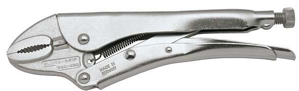 ELORA Gripzange mit Drahtabschneider, runde Backen, Spannweite 65 mm, 500-300, 0500003003000