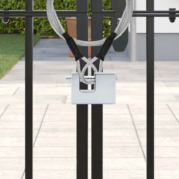 vidaXL Vorhängeschloss 12-teilig Silber 7 x 1,9 x 5 cm Eisen, 42020737