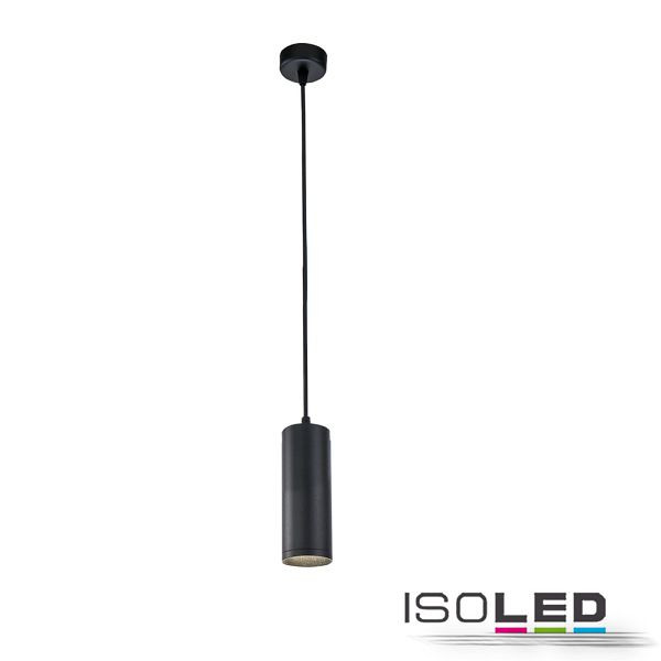 ISOLED Pendelleuchte 130 GU10, rund, schwarz, ohne Leuchtmittel, 114215
