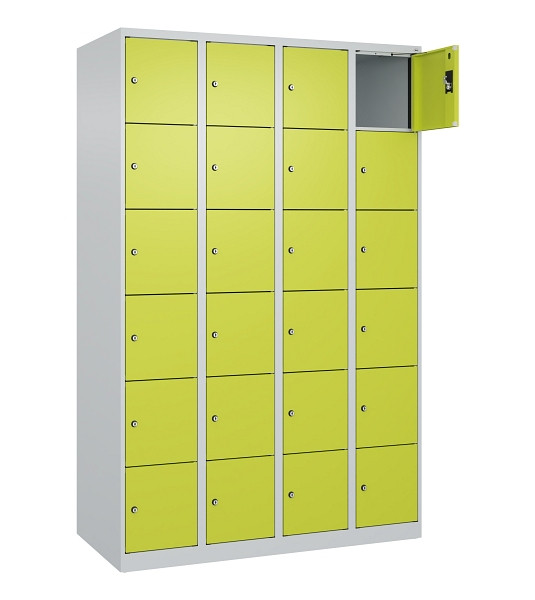 C+P Schließfachschrank Evolo PLUS, 24 Fächer, 1850x1200x500mm, 7035/0024, 049000-406 S10015