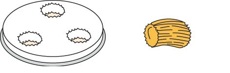 Neumärker Pasta-Scheibe Ø 57 mm Gnocchi für MPF 2,5 und MPF 4, 06-50754-03