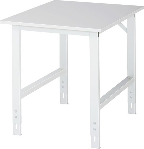 RAU Arbeitstisch Serie Tom (6030) - höheneinstellbar, Melamin-Platte, 750x760-1080x1000 mm, 06-625M10-07.12