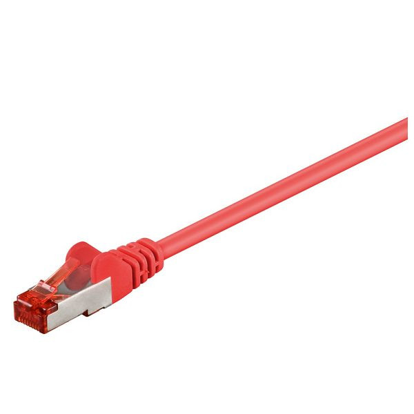Dönges Patchkabel Cat. 6, 2x RJ45 mit S/FTP, 0,5 m, rot, 106380