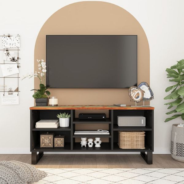 vidaXL TV-Schrank 100x33x46 cm Altholz Massiv & Holzwerkstoff, 351968