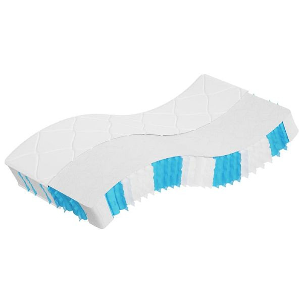 vidaXL Matratze Taschenfederkern Mittelfest 90x190 cm, 372837