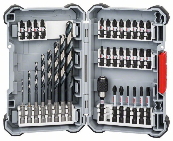 Bosch Impact Control HSS Bohrer- und Schrauberbit-Set, 35-teilig, VE: 6 Stück, 2608577148