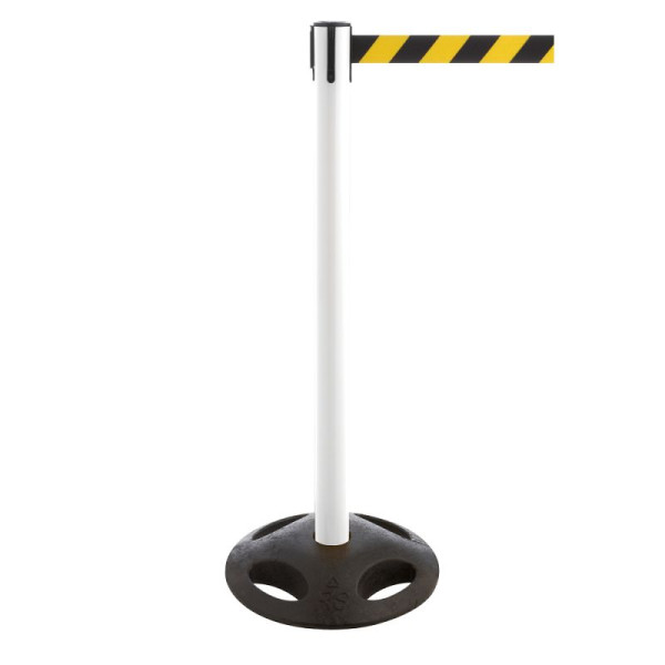 Stein HGS Personenleitsystem -P-Line Utility-, weiß, schwarz/gelb diagonal (schraffiert), mit Sicherheitsverschluss (selbstlösend), 12828m-1703