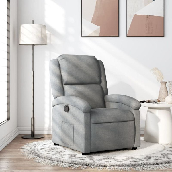 vidaXL Relaxsessel, hellgrauer Stoff, 3205412, 8721012179004