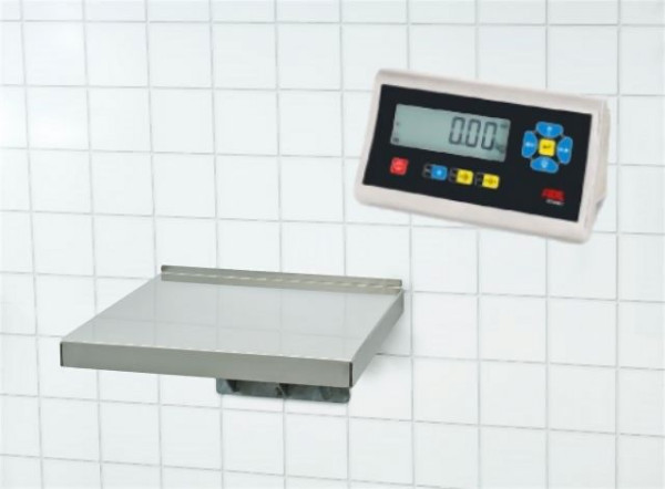 FLINTAB Wandwaage Light, 150kg, mit STAN07, Wägezelle VA-IP68, geeicht, mit Lithium-Polymer-Akku, PS6722.02-1300-524-ADE H3036-001