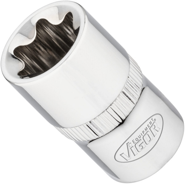 VIGOR T Steckschlüsseleinsatz, 1/2 Zoll (12,5 mm) Vierkant, E Profil, SW E20, V2197N