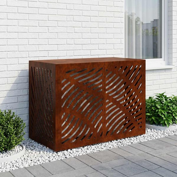 vidaXL Klimaanlagenabdeckung Rostoptik 100 x 50 x 70 cm, 8014107