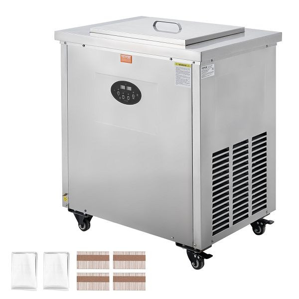 VEVOR Kommerzielle Eismaschine, 2 Formen-Set – 52-teiliges zum Herstellen von Eis am Stiel, Edelstahl, für Bars, Cafés, Milchteeläden, SYBBJ2M26000YCMF1V2