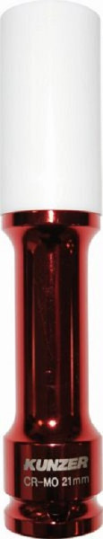 Kunzer Impact-Radmutterneinsatz + Kunststoffhülse 21mm 1/2" Antrieb, 812RL21