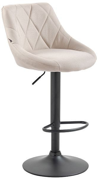 CLP Barhocker Lazio Stoff schwarz, creme, 321774, 4251756486761