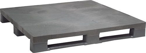 DENIOS Universalpalette, aus PE-RE, 1000 x 1200 x 150 mm, 3 Kufen, mit Verstärkung, VE: 5 Stück, 312657