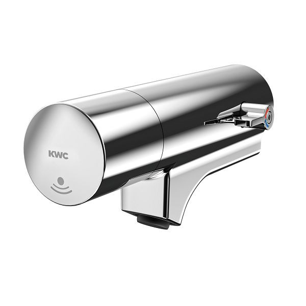 KWC Wandbatterie, F5, elektronisch, Schrägauslauf, Mischer, für Armatureneinheit/Wandmontage, Net, 2030063665