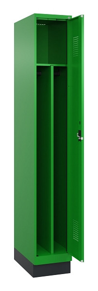 C+P Spind Evolo PLUS, mit Sockel, 1 Abteil, 1950x300x500mm, 6037/6037, Verschluss Zylinderschloss, 049020-10F S10053