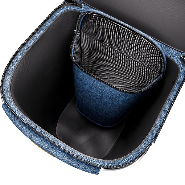 monzana Einkaufstrolley Blau Alu 56L 31x24x54cm, 108232