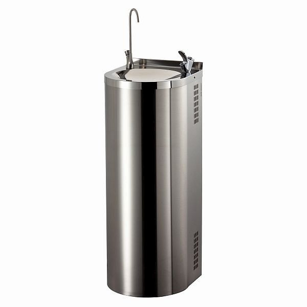 Air Wolf Trinkbrunnen T 413, Serie T, Beckendurchmesser: 270 mm, Edelstahl gebürstet, poliert, 40-413