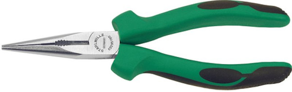 STAHLWILLE Flachrundzange mit Schneide Nr.6529 Länge 200 mm Kopf verchromt 2K-Griffe, 65295200