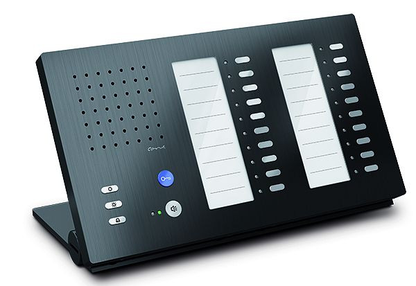 TCS Audio Innenstation zum Freisprechen Serie Carus ADAPTO +20 Tasten, Tischgerät schwarz, CAI1210-0156