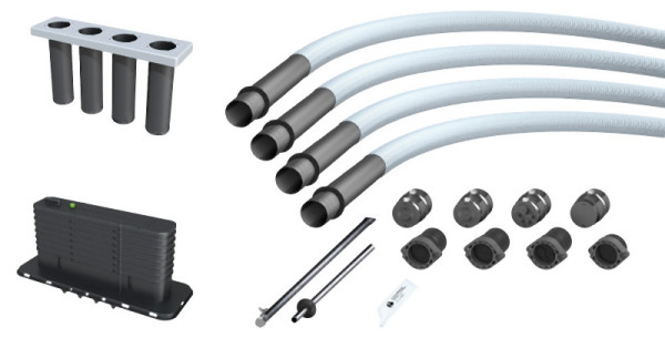 Hauff Mehrsparten-Bauherrenpaket für Gebäude ohne Keller, Schlauchlänge: 25.0 m, 3030476236