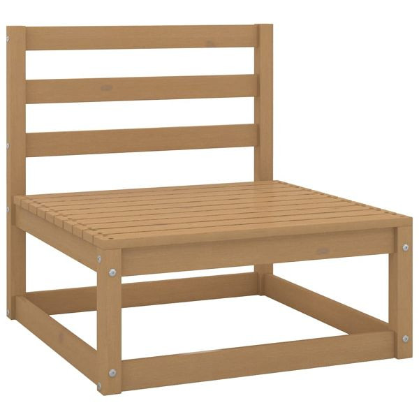 vidaXL Garten-Mittelsofa Honigbraun Massivholz Kiefer, 805668