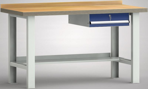 KLW Standard-Werkbank - 1500 x 700 x 840 mm L x T x H, WS503N-1500M40-E7001