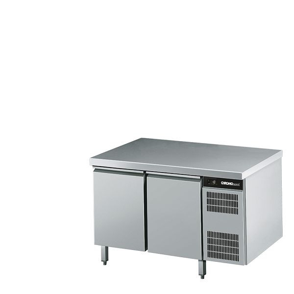 CHROMOnorm Bäckerei-Tiefkühltisch EN4060, 2 Türen, mit Tischplatte allseits ab, Steckerfertig, CTKEK8246602