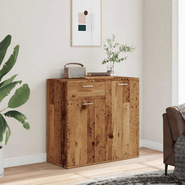 vidaXL Sideboard Altholz-Optik 80x36x75 cm Holzwerkstoff, 856006