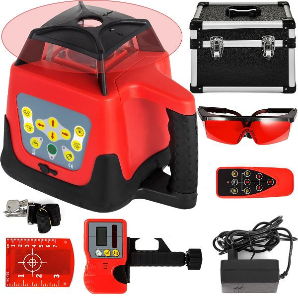 VEVOR Professional Rot Rotationslaser max. Arbeitsbereich 500 m, HJGSPY00000000001V2