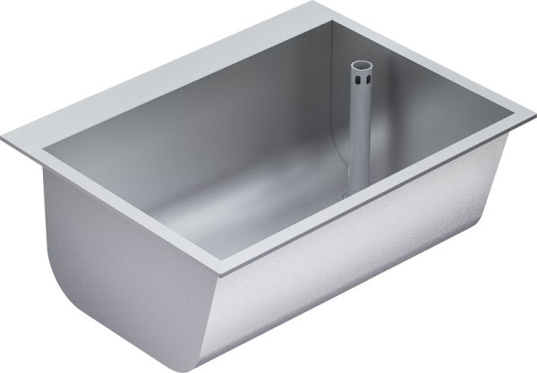 KWC Einlegewaschtrog, SIRIUS, Edelstahl, 670x281x520 mm, Ablauf rechts, 2030045757