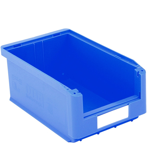 BITO Sichtlagerkasten SK Set /SK3521 350x210x145 blau, inklusive Etikett, 10 Stück, C0230-0009