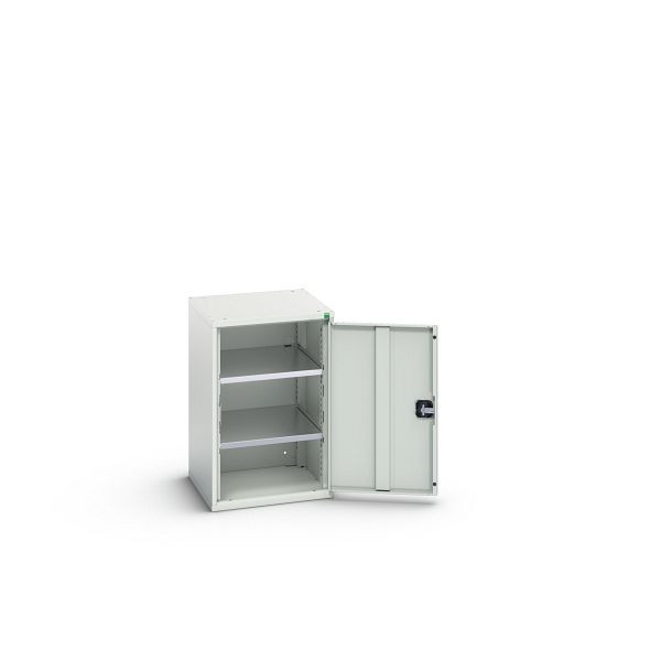 bott verso Flügeltürschrank, mit 2 Fachböden, BxTxH: 525 x 550 x 800 mm, Lichtgrau / Lichtgrau, 16926038.16