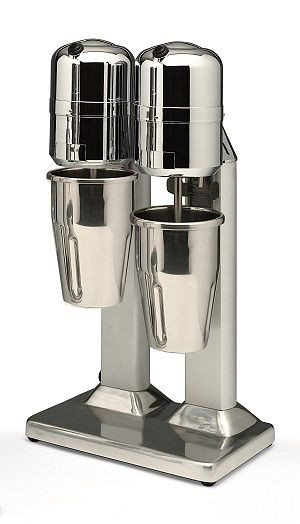 GEPPETTO Frullino Frozen Eisshaker FZ2075/2 mit 2 Inox Behälter mit zwei Geschwindigkeitsstufen, 46022