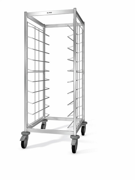 B.PRO Tablett-Abräumwagen aus Edelstahl TAW 20 GN, 575393
