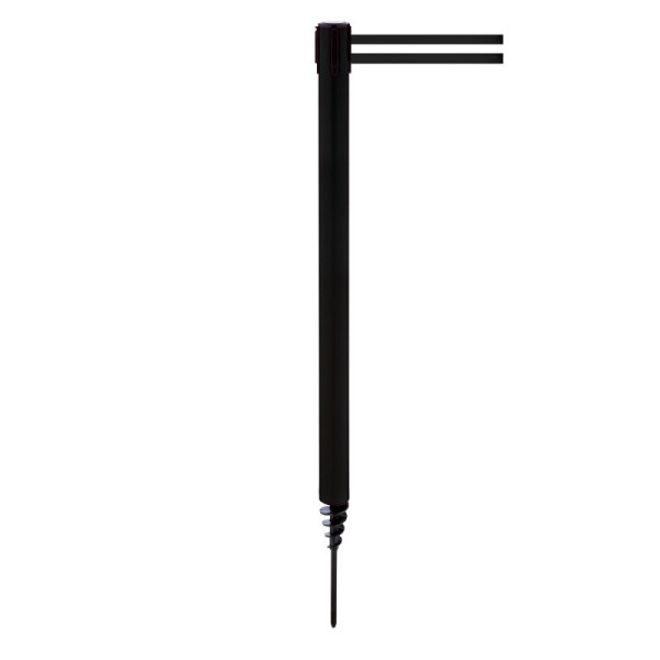 Stein HGS Personenleitsystem -P-Line Outside-, schwarz, schwarz/weiß/schwarz waagerecht (gestreift), mit Gurtendstück (Standard), 37689-0401