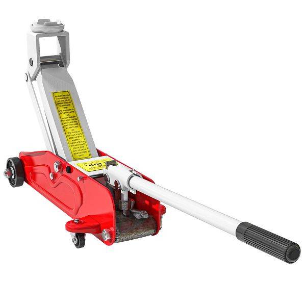 HOMCOM Hydraulischer Wagenheber Kompakt Überlastschutz Auto SUV 2t 120-300mm Rot Gelb, C20-056V00RD
