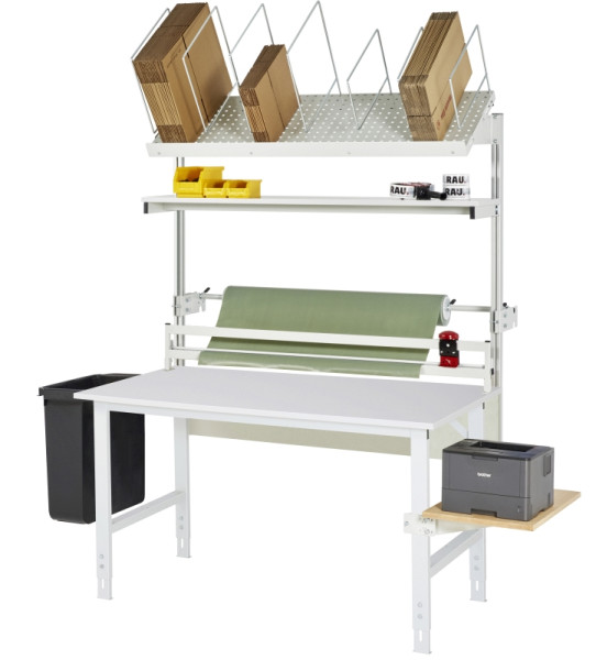 RAU Packtisch Komplettset 04, AT-Tom, B1500 x T1000, M-Platte, 06-625M10-15-VP04.12