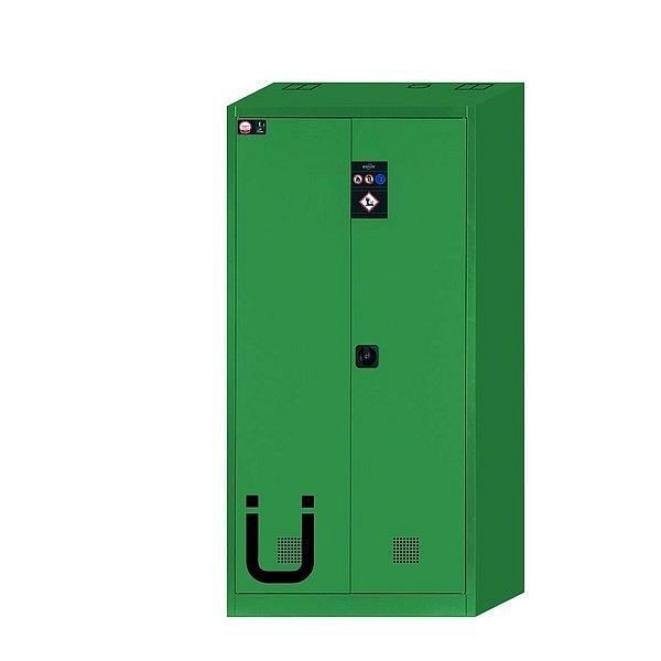 asecos Pflanzenschutzmittelschrank E-PSM Modell EP.195.095.2 (ÜHP-Ausstattung) in türkisgrün mit 3x Wannenboden STAWA-R (Stahlblech), 30631-009